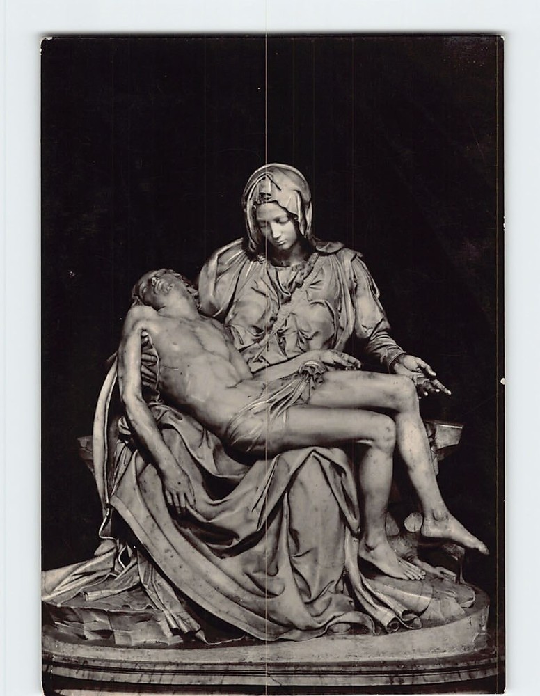 Postcard The Pity of Michael Angelo in St. Peters Basilica Rome Italy