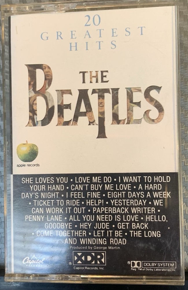 The Beatles 20 Greatest Hits Cassette Paul John Ringo George Fab Four VG TESTED*