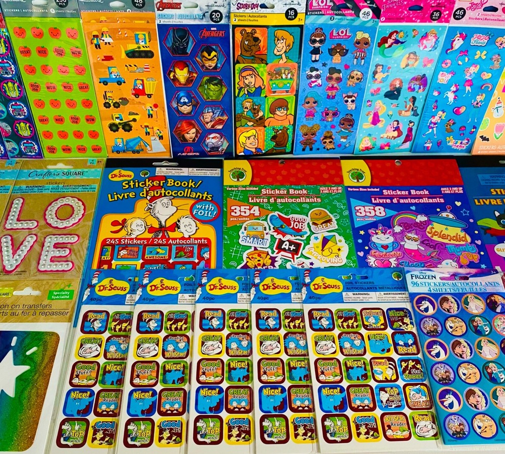 Kids Sticker Sheet Bundle Kit - 459+ Pieces DIY Summer Activity Set