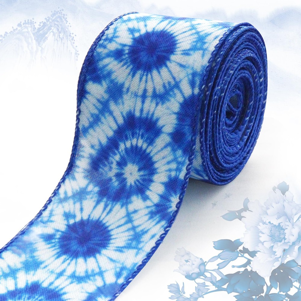 Tie-Dye Wired Edge Ribbons 2.5
