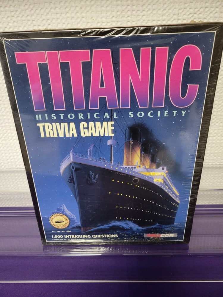 Vintage TITANIC Historical Society Trivia Game - NEW Factory Sealed 1998