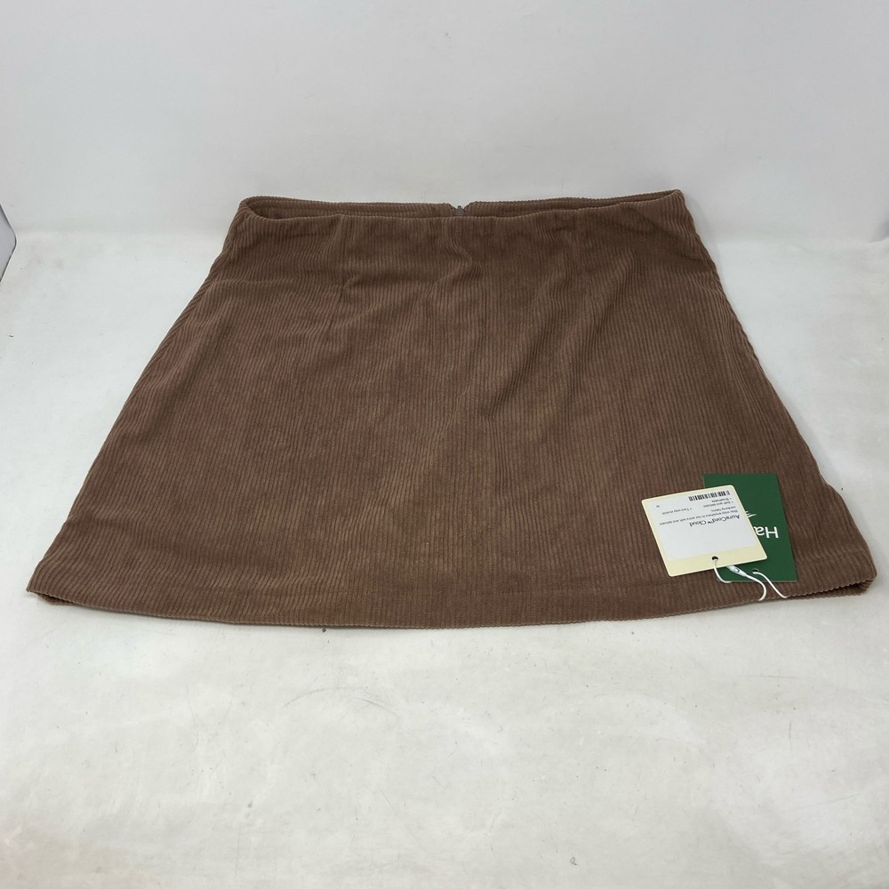 Halara AuraCord Cloud Corduroy Skort w/ Shorts Brown M