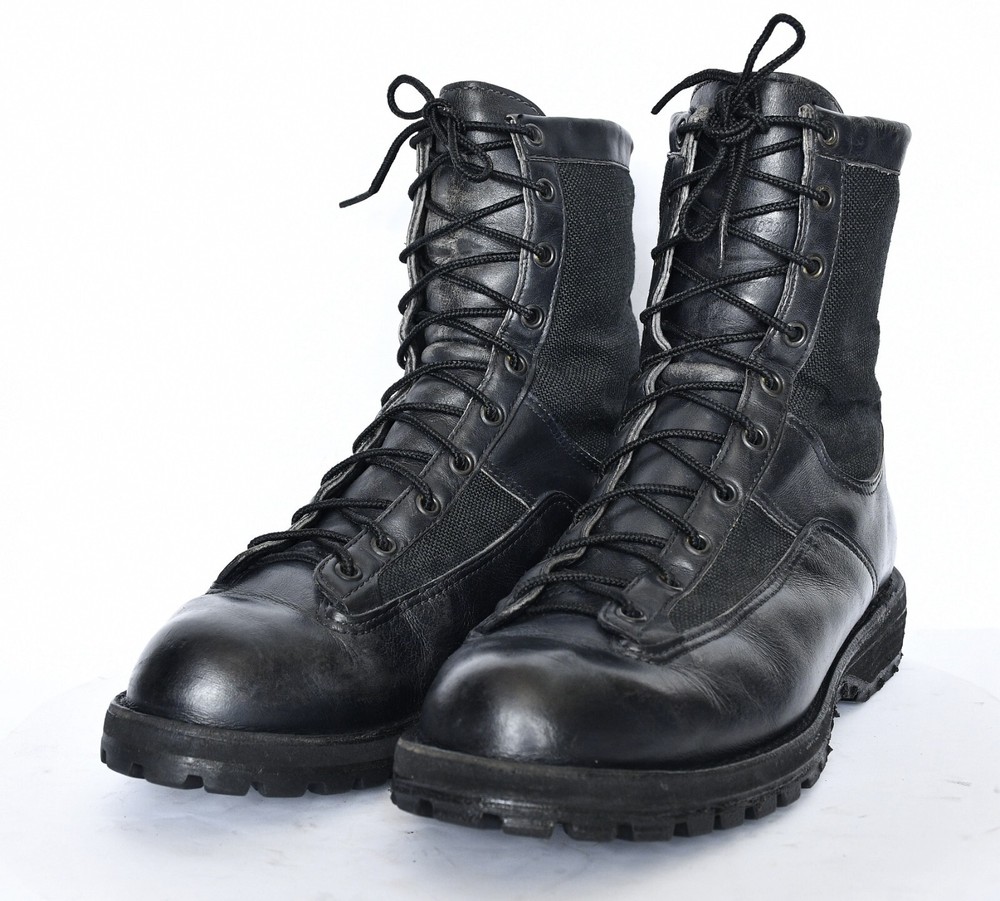 DANNER ACADIA 8 Inch Black GTX Leather Work Boots for Men Size 9.5