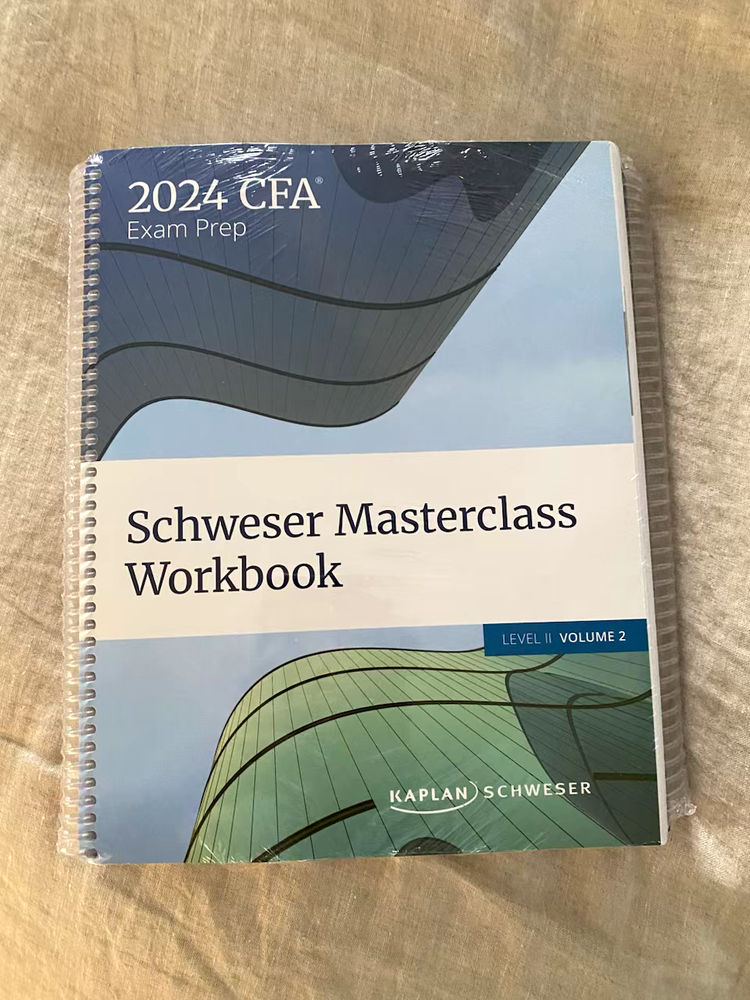 Schweser Masterclass Workbook CFA Level II, Volume 1 and 2