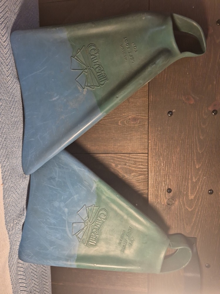 Vintage CHURCHILL Swim Fins 1970s Good Condition Medium