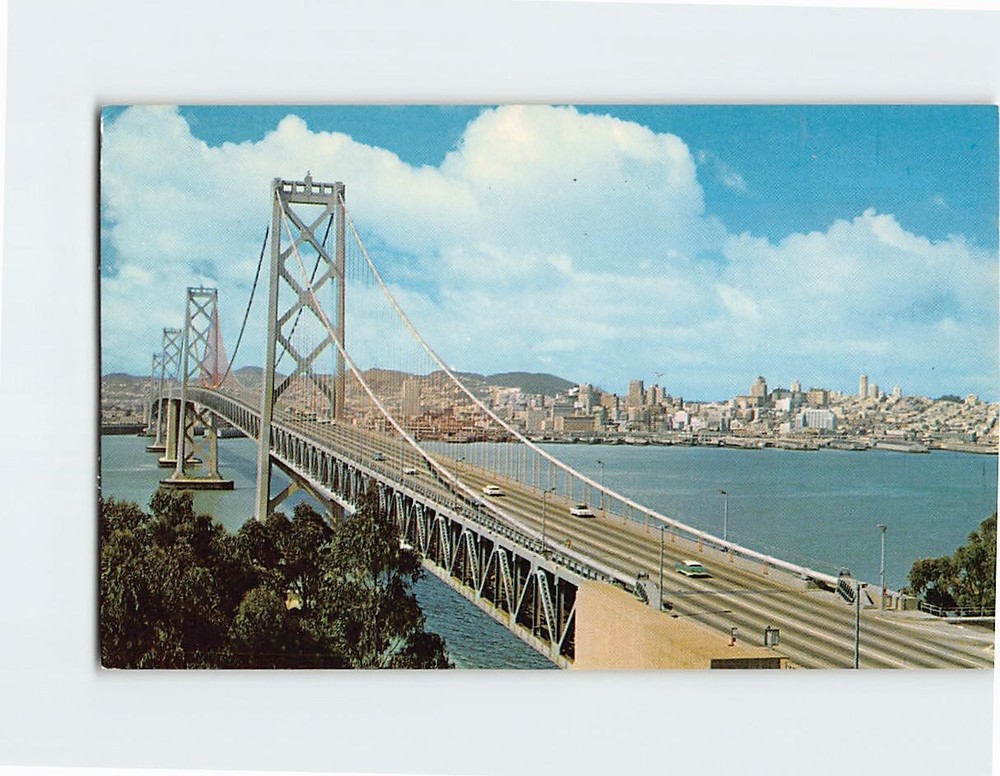 Postcard San Francisco-Oakland Bay Bridge California USA