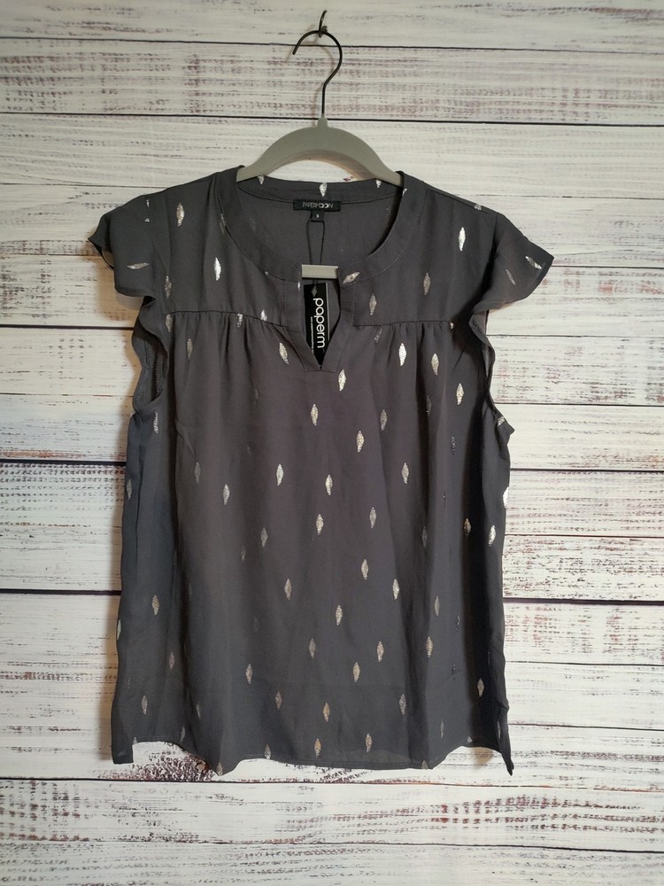 Papermoon Stitch Fix Flutter Sleeve Blouse Small