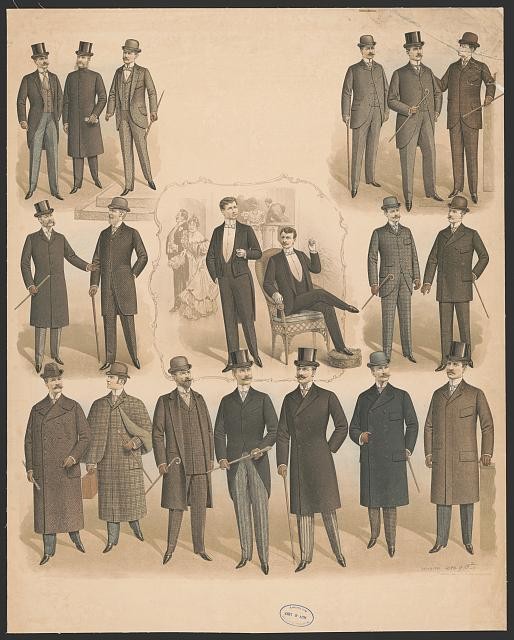 Photo:and clothing wearing variety of a [Men fashions] styles
