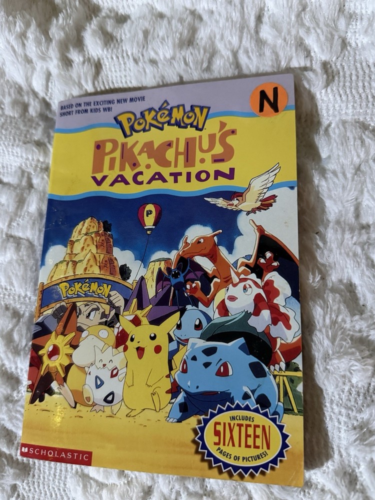 Pokémon Pikachu’s Vacation Scholastic Paperback 1999 Kids Book Vintage Nintendo
