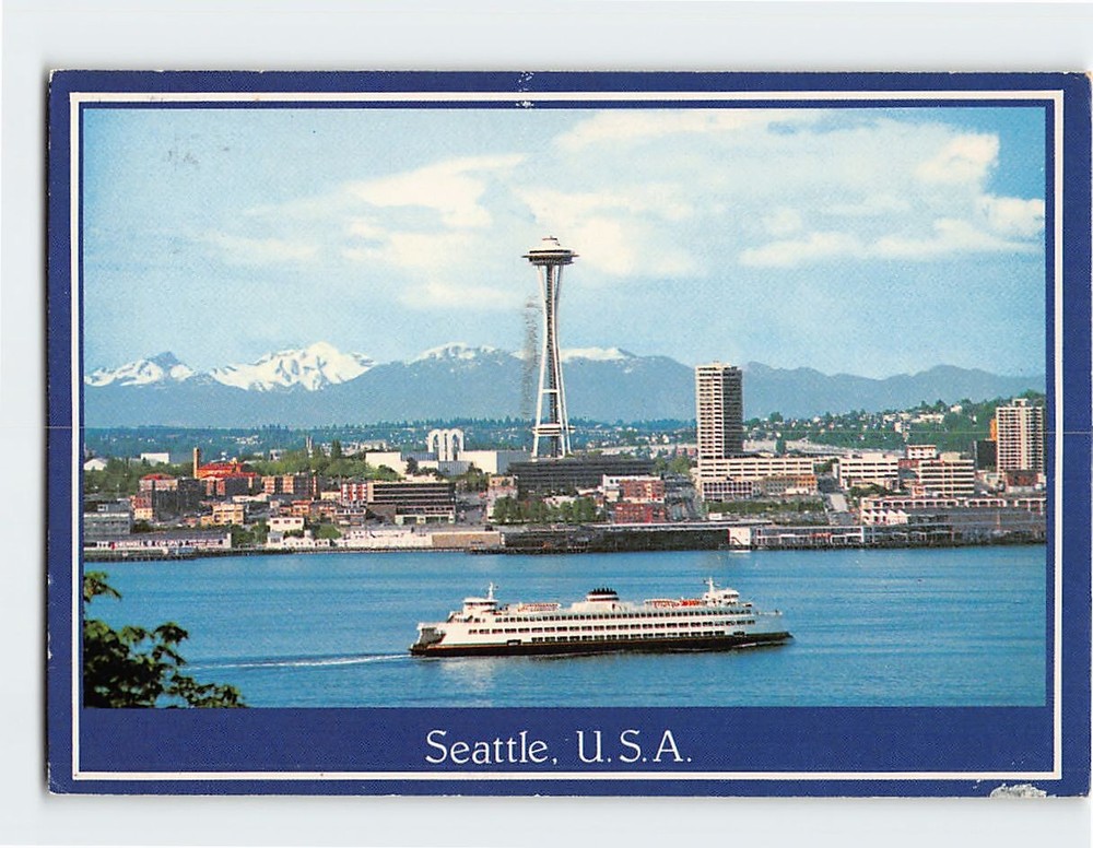 Postcard View Of Seattle Washington USA