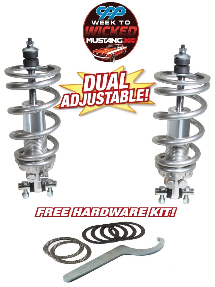 1964-70 Ford Mustang Front Coilover Conversion Kit Double Adjustable Coil Over