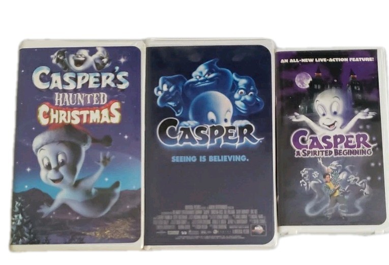 Casper Seeing Is Believing + A Spirited Beginning + Haunted Christmas VHS Lot