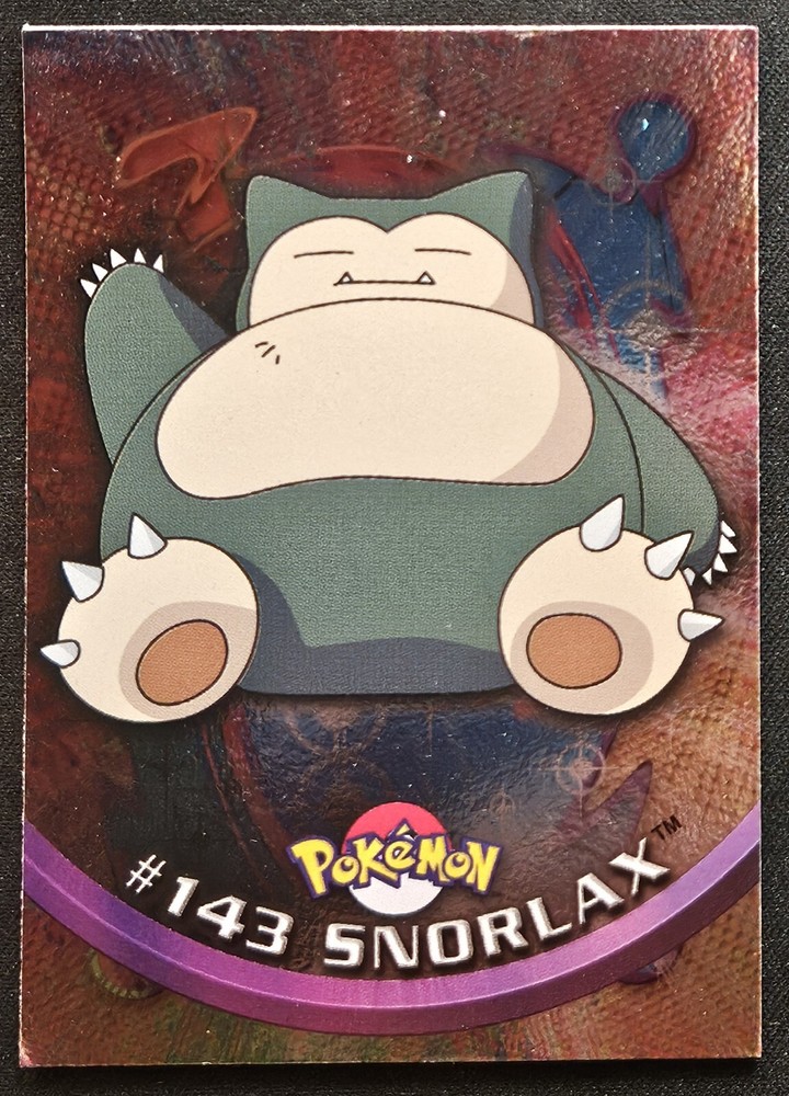 1999 Topps Blue Label Snorlax #143 Holo Pokémon TCG TV Animation Edition NM Condition