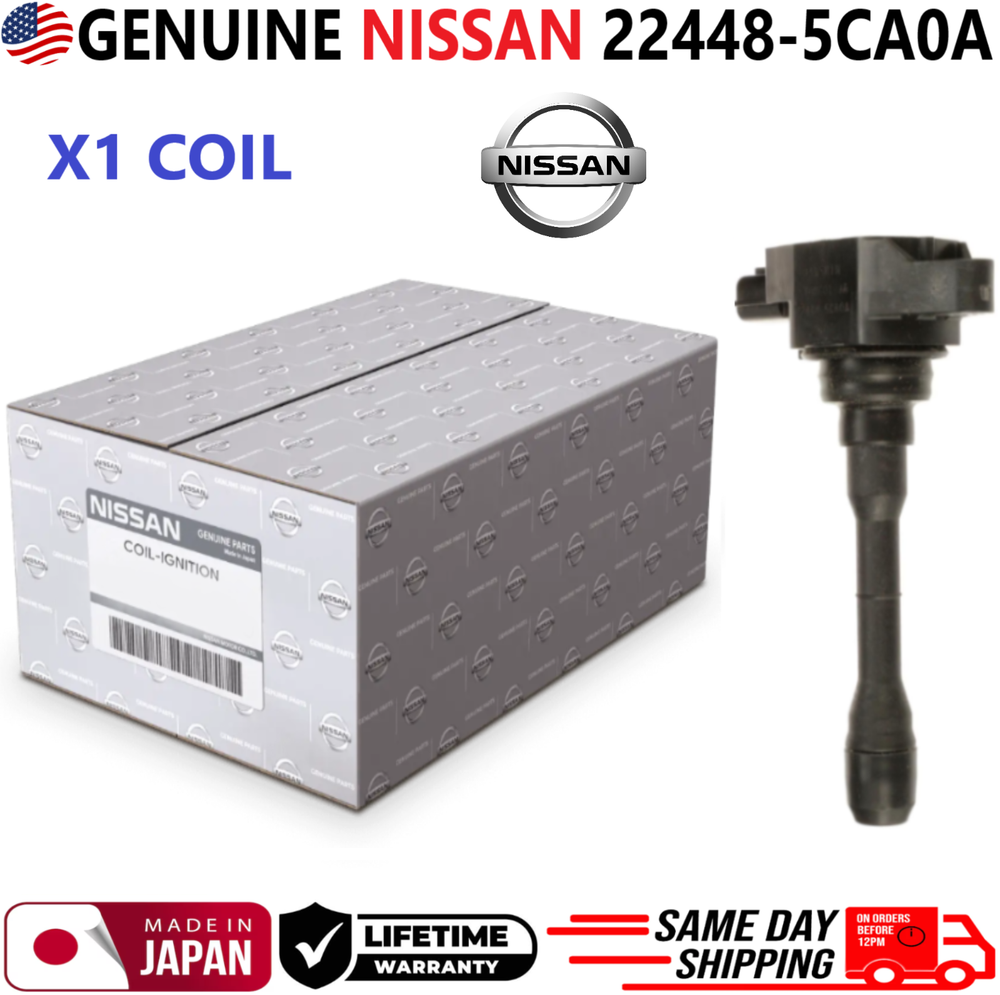 GENUINE NISSAN Ignition Coil For 2016-2021 Infiniti Q50 Q60 3.0L V6, 22448-5CA0A