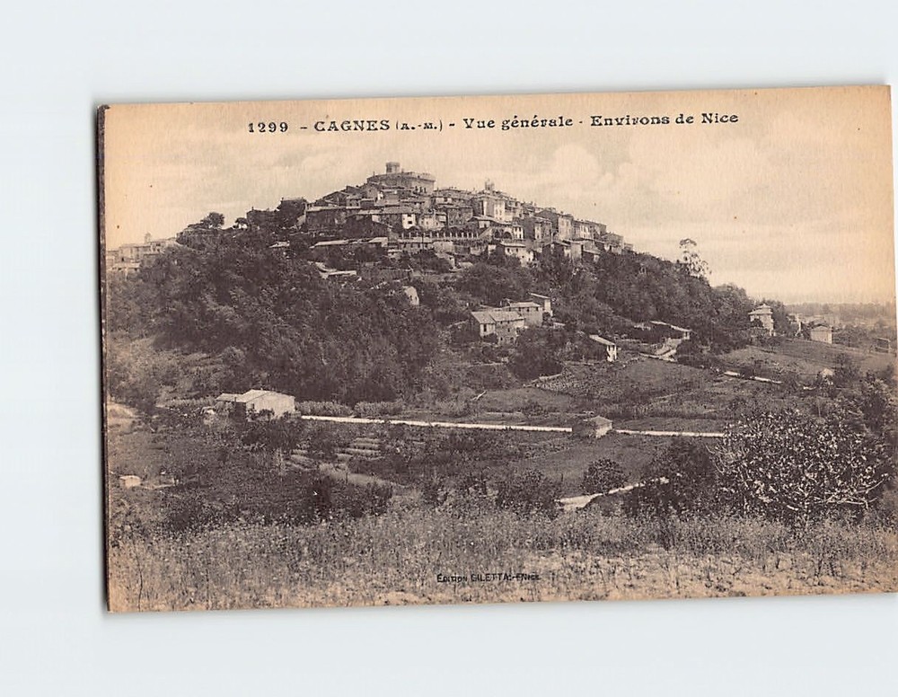 Postcard General View, Let's Enjoy Nice, Cagnes France