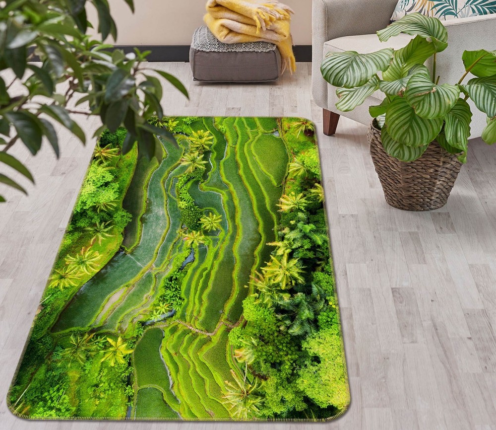 3D Green Landscape ZHUC2465 Game Non Slip Carpet Mat Photo Carpet Amy