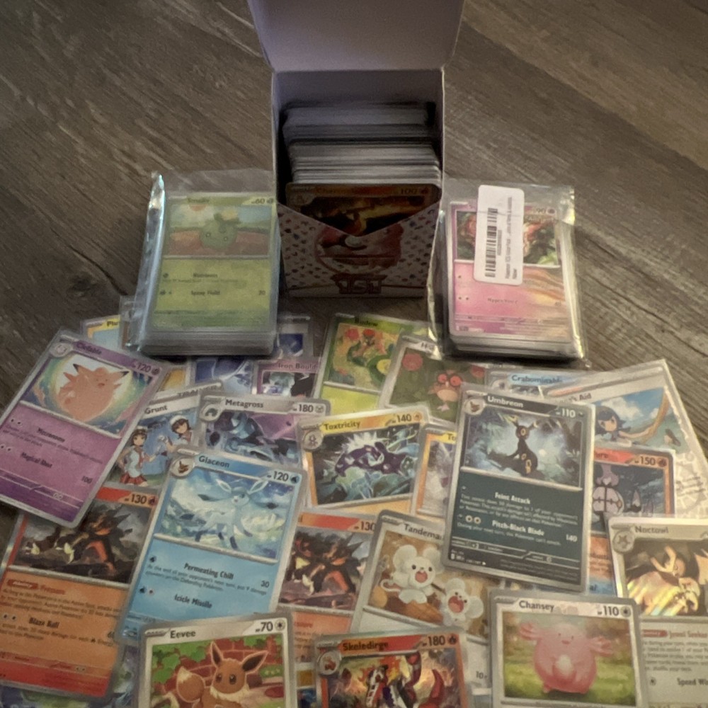 Lot of 75 Pokémon 151 Cards Including An ￼ Open Box