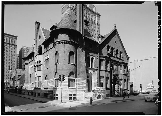 Pittsburgh PA 1910s Clarence B Moore Mansion South Elevation Street View