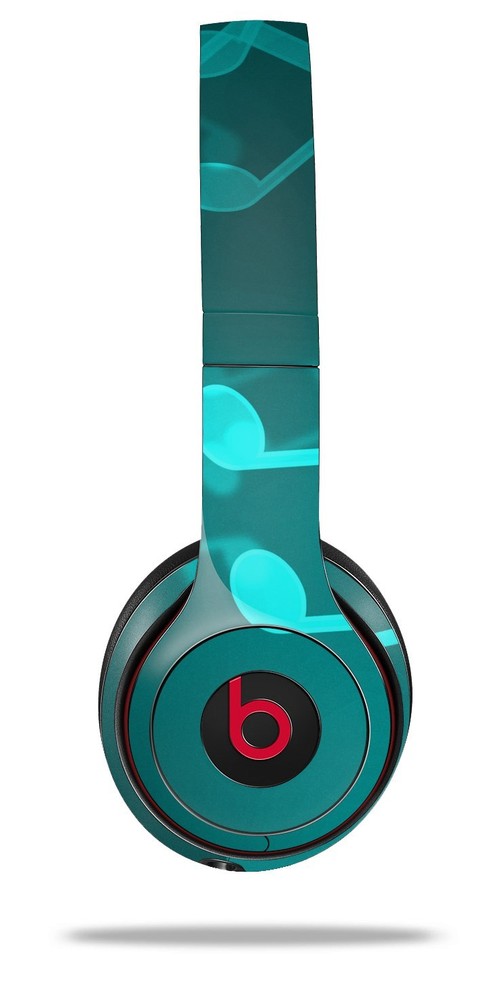 Skin Beats Solo 2 3 Bokeh Music Neon Teal Wireless Headphones NOT INCLUDED