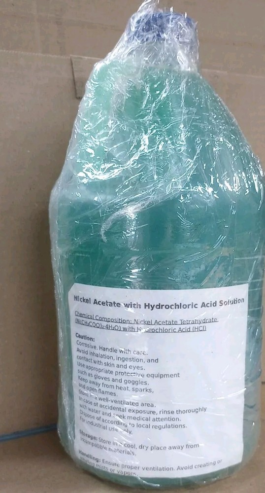 Bright Nickel Plating Solution 1 Gal +  Nickel Anodes Kit For Electroplating