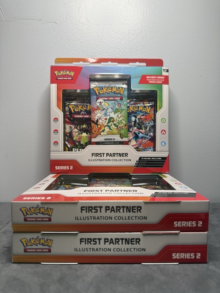 Pokemon First Partner Illustration Collection Series 2 Sealed (Lot Of 3)