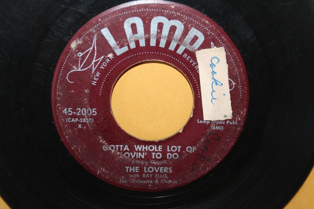 The Lovers Lamp 45 Gotta Whole Lot of Lovin' To Do Darling It's Wonderful