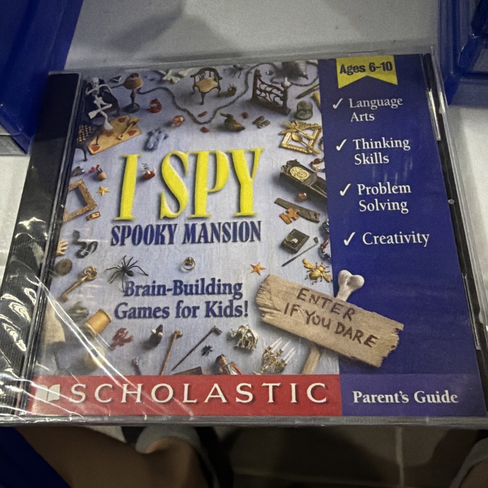 I Spy Spooky Mansion Puzzle Hidden Object PC Windows Mac CD-ROM Game Sealed