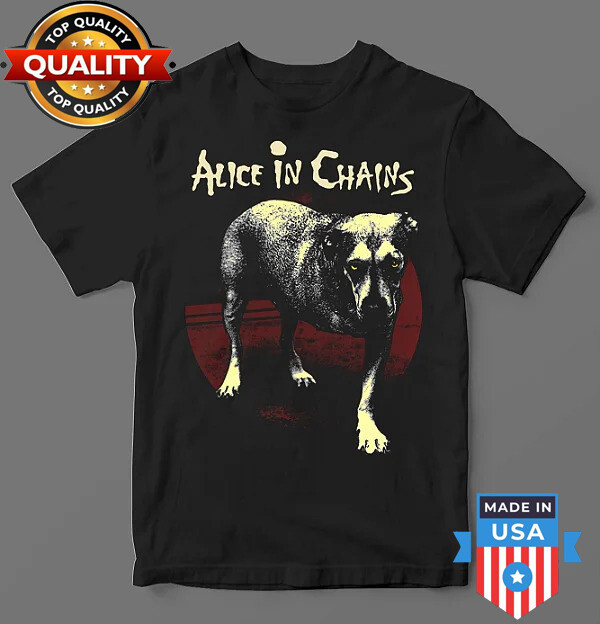 Alice In Chains Black T-Shirt Cotton All Size S-5XL Unisex LL032