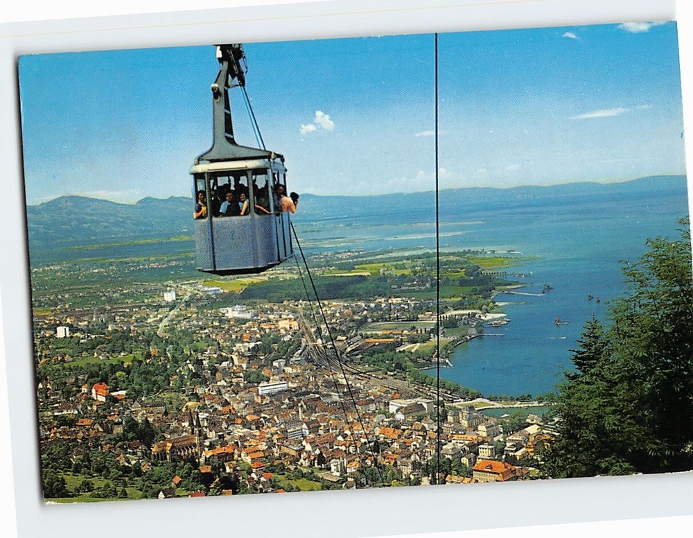 Postcard Bregenz am Bodensee mit Pränderbahn Bregenz Austria