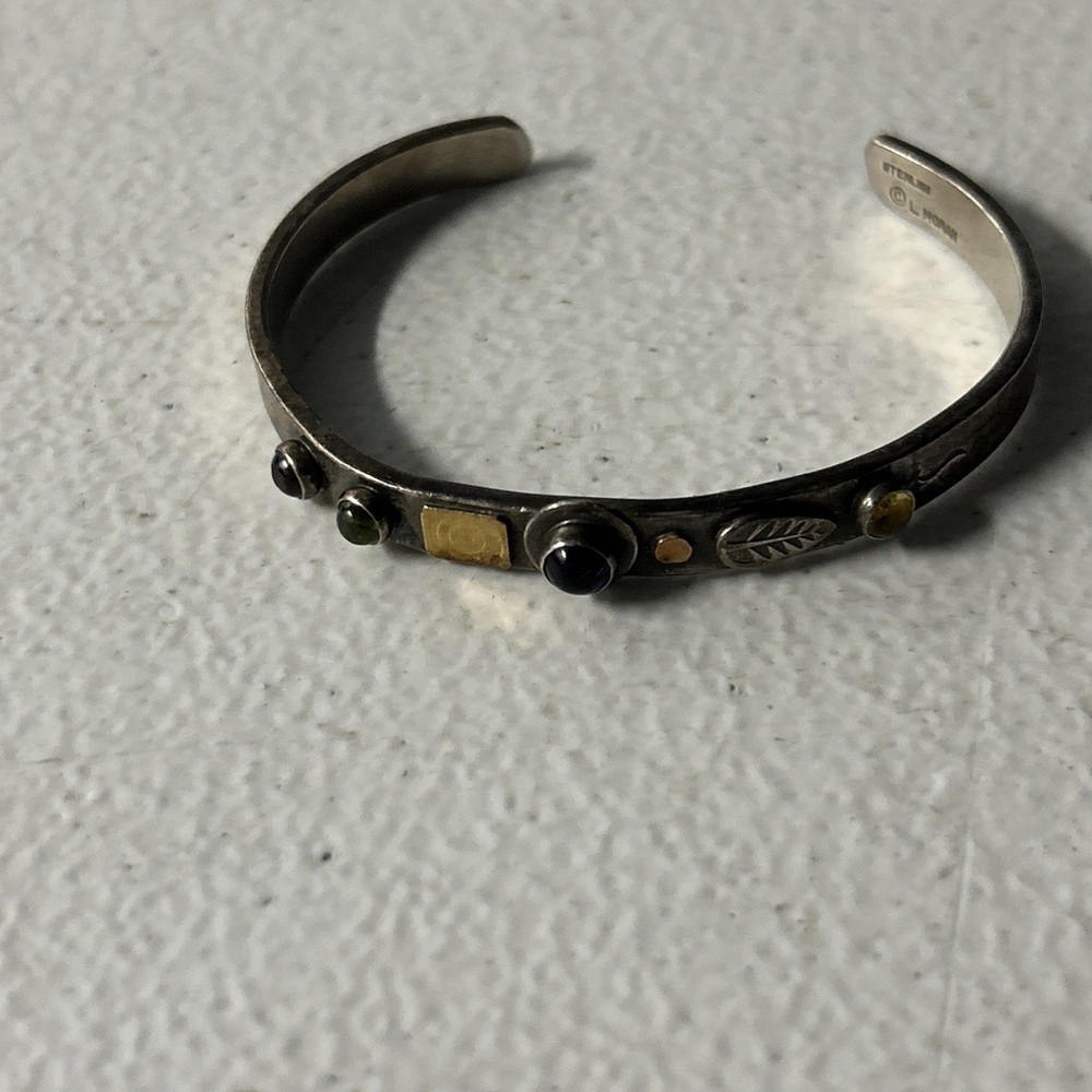 Lucinda Moran Sterling Silver “Protect This Woman” Cuff Bracelet