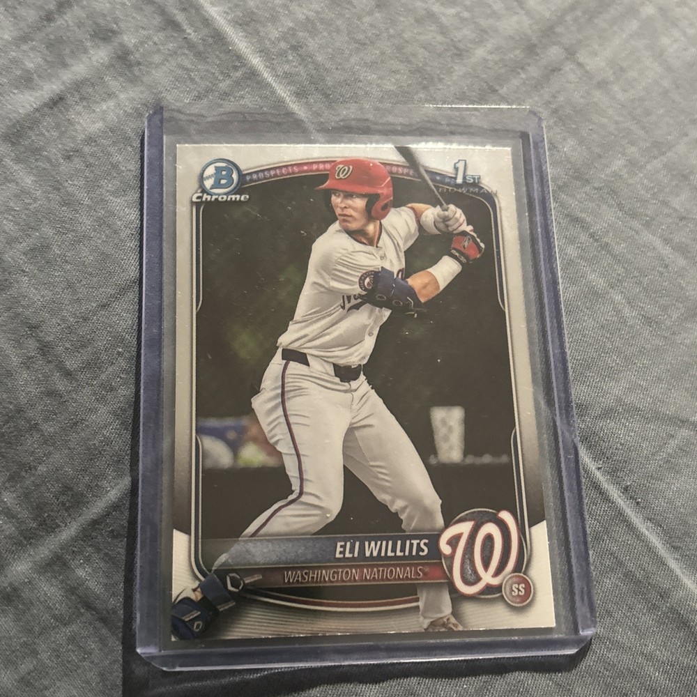 2025 Bowman Draft Eli Willits Chrome 1st Prospect #BDC-1 Nationals
