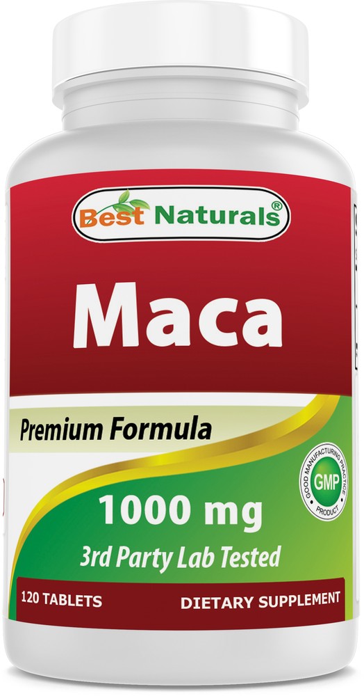 Best Naturals Gelatinized Maca 1000mg per Tablet (Non-GMO)- Supports Reproductiv