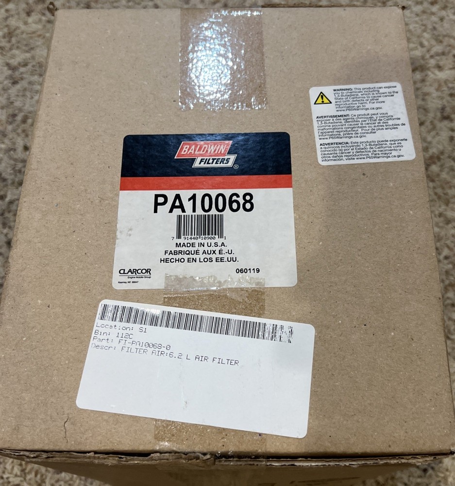 BALDWIN FILTERS PA10068 Air Filter Element,9-9/16