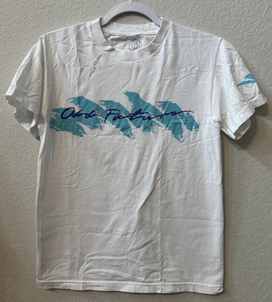 Rare Retro Odd Future 90s Cup OFWGKTA Pattern Graphic Tyler T-Shirt Size Small