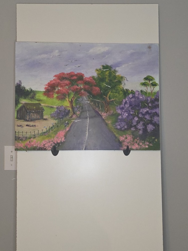 Vintage Oil On Board Painting Highwaymen Attributed Cannot Make Out Signature