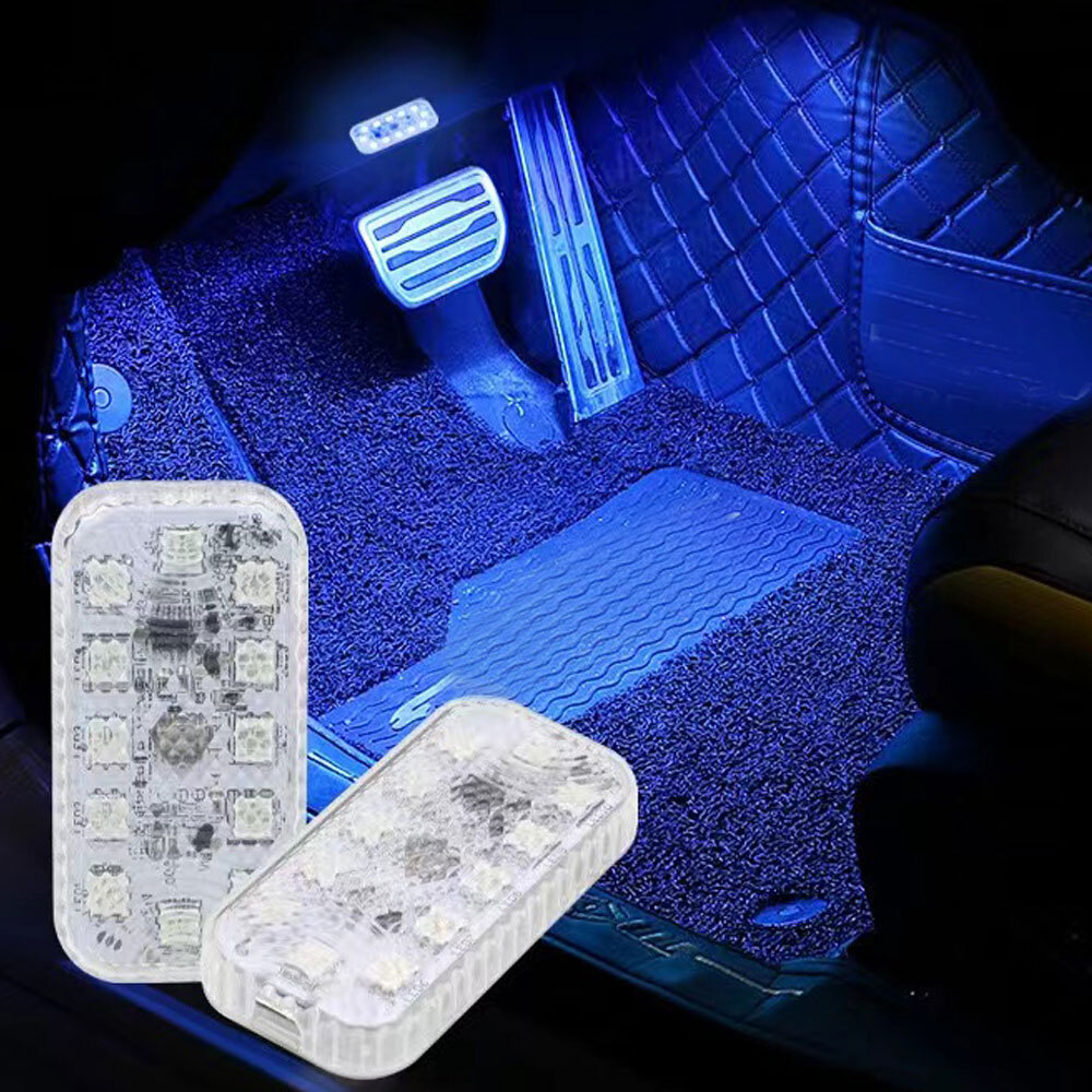 Multicolor LED Car Interior Atmosphere Ambient Light Bright Lamp Car Universal