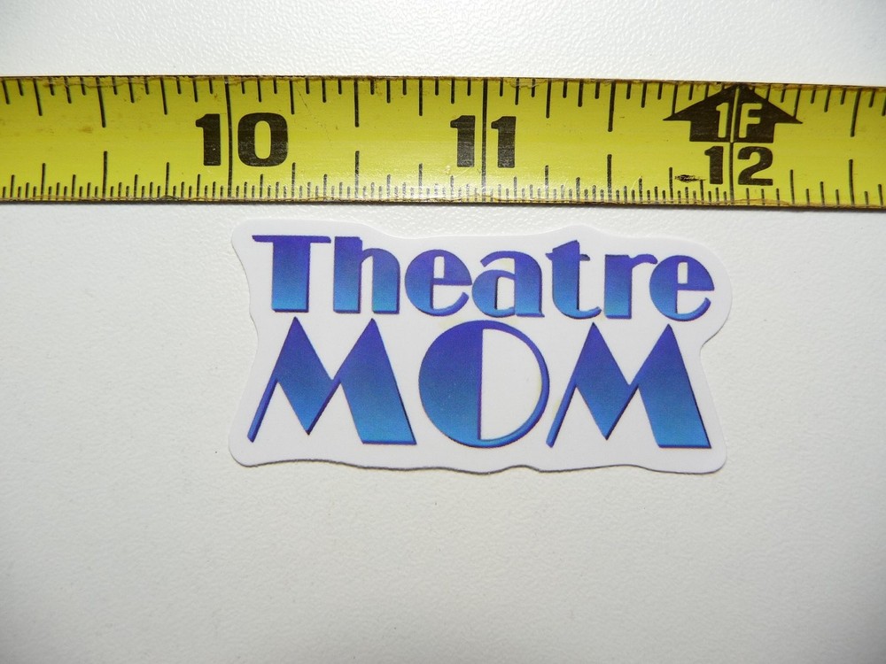 Theater Mom Phrase Sticker Decal for Stage Play Acting Drama Lovers