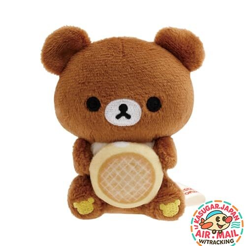 San-X Rilakkuma x Mister Donut Mini Plush Chairoikoguma Angel Cream fm Japan