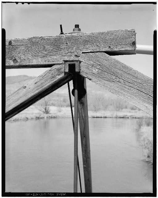 Photo:Marysvale Bridge Utah 1900s North End Truss Detail