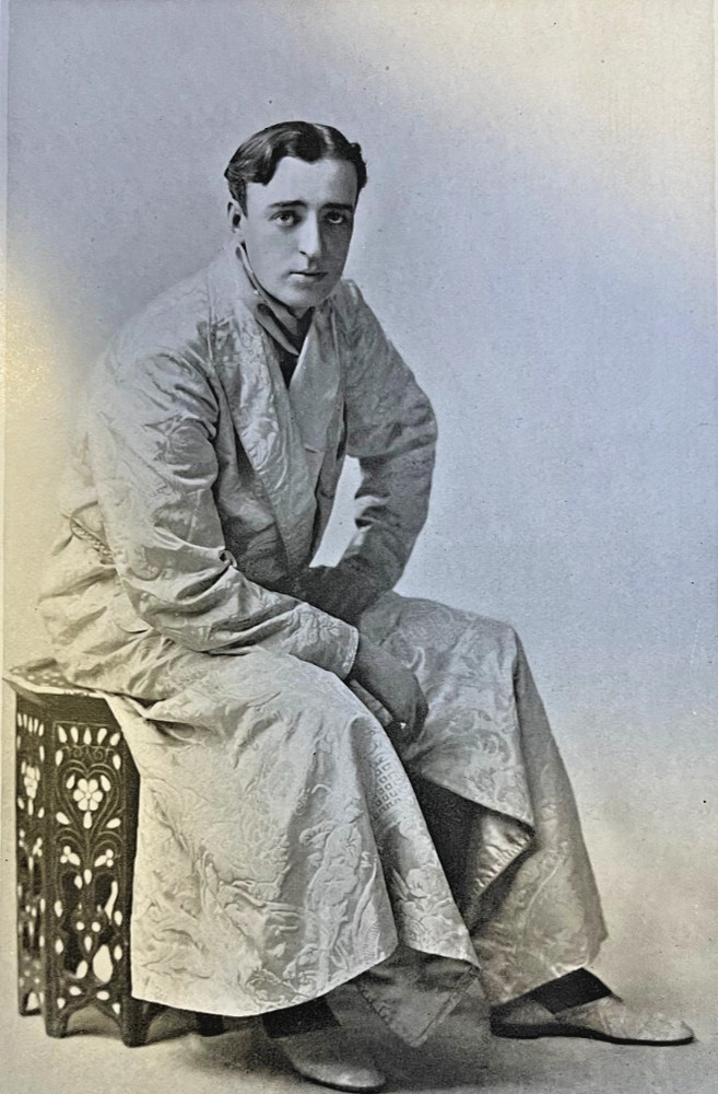 1910 Vintage Magazine Illustration Actor William Courtenay