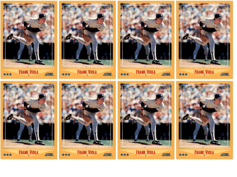 (8) 1988 Score #475 Frank Viola Minnesota Twins Card Lot
