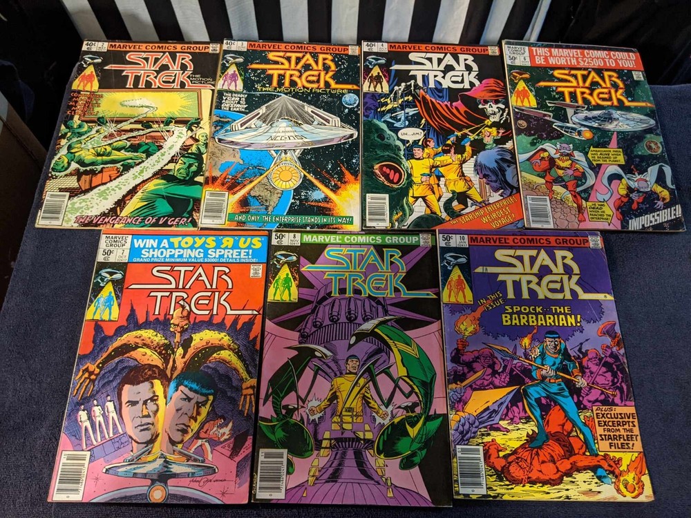 Vintage Marvel Comics - Bronze Star Tek lot of 7 - VG/G