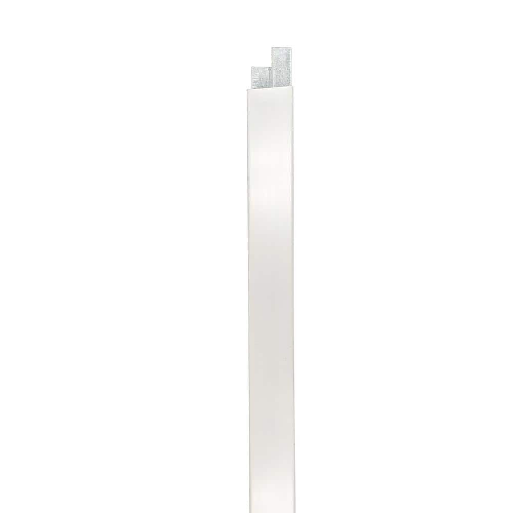 5 in.x 5 in.x 8.75 ft.White Vinyl Fence Gate Blank Post