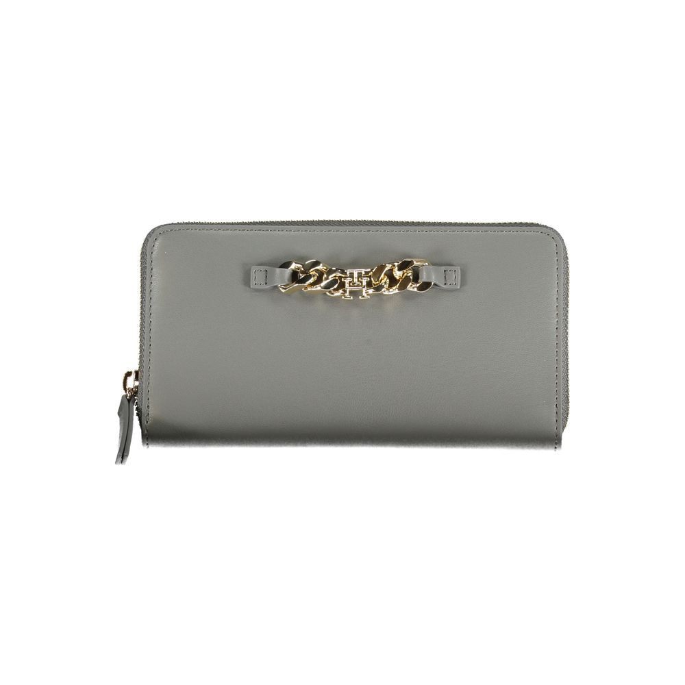 Tommy Hilfiger Gray Poly RFID-Blocking Slim Wallet