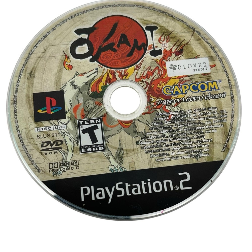TESTED DISC ONLY Okami Sony PlayStation 2 (2006) PS2 Capcom EUC FAST SHIP