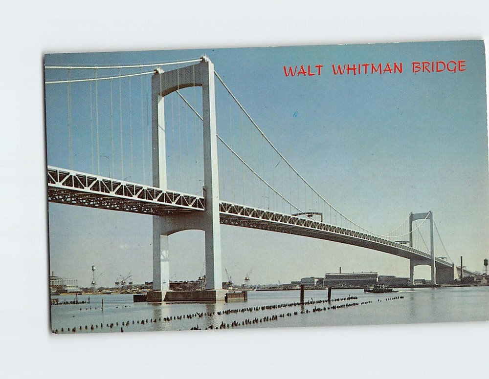 Postcard Walt Whitman Bridge  USA