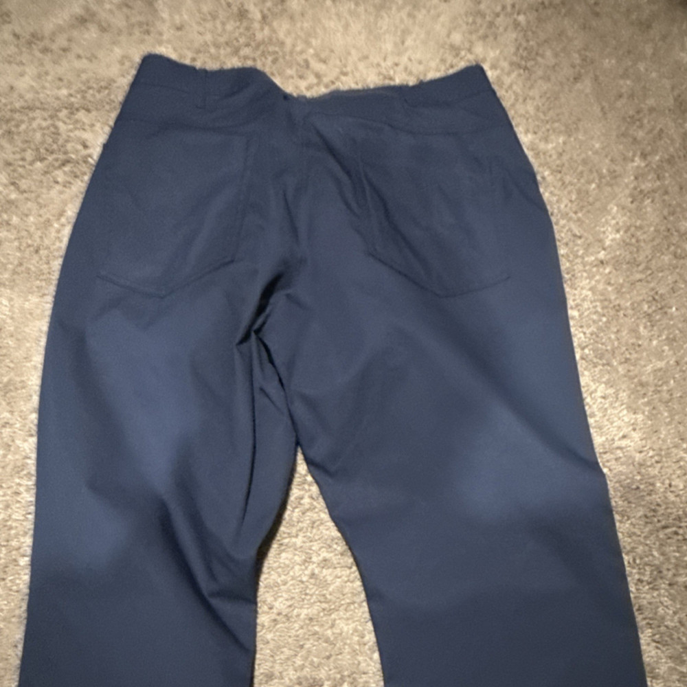 Public Rec Men's Casual Pants Navy 36 Logo Accent Pockets Solid Back Pocket