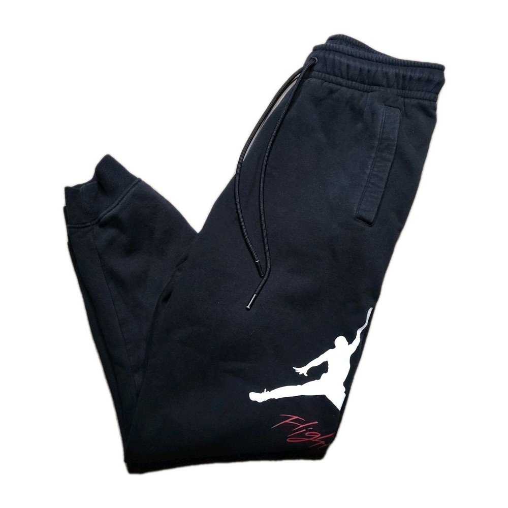 Nike Air Jordan Essentials Baseline Fleece Sweatpants Size M Black FD7345-010