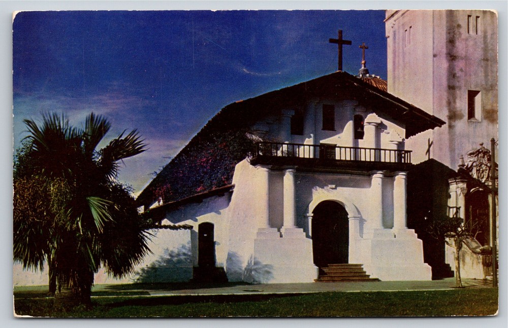 San Francisco California~Mission Dolores Bldg Exterior View~Vintage Postcard