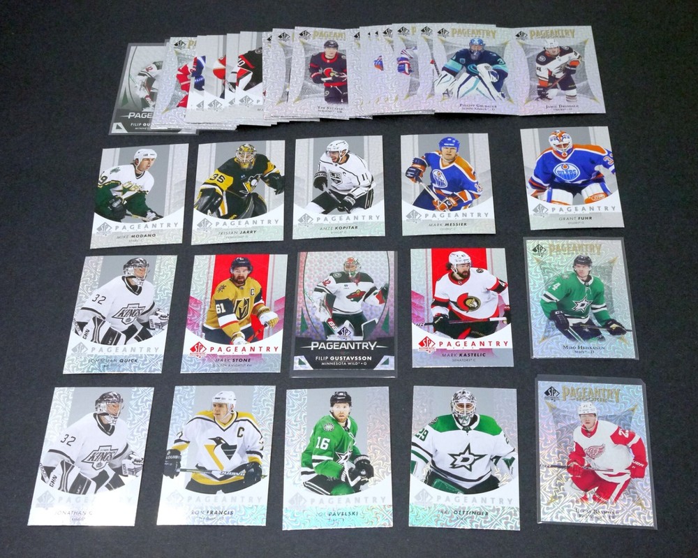 Lot of 42 Upper Deck SP Authentic Pageantry Insert / Parallel Cards - Big Names